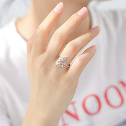 Witches Knot Shield Ring