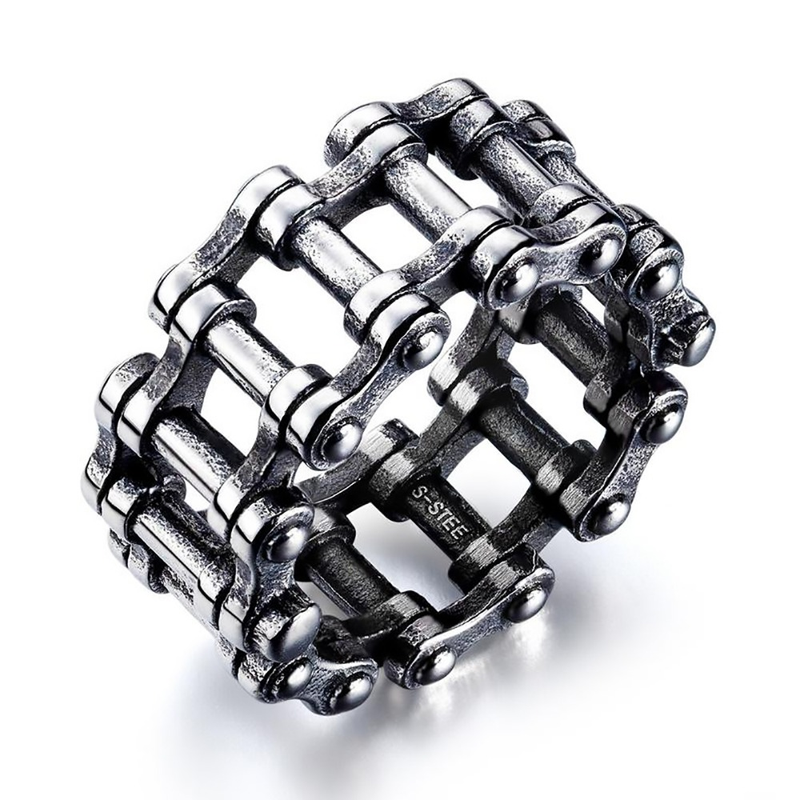 Biker's Stainless Steel Chain Ring / Punk Rock Jewlery for and
