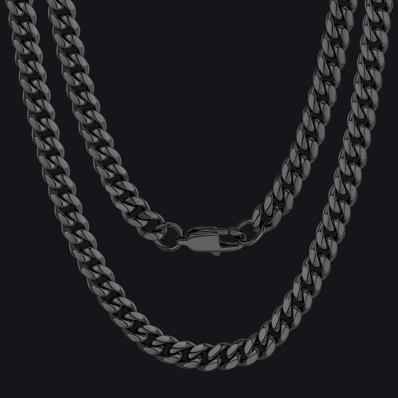 Thick Miami Cuban Curb Link Chain Necklace for