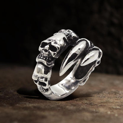 Beast Claw Stainless Steel Skull Ring