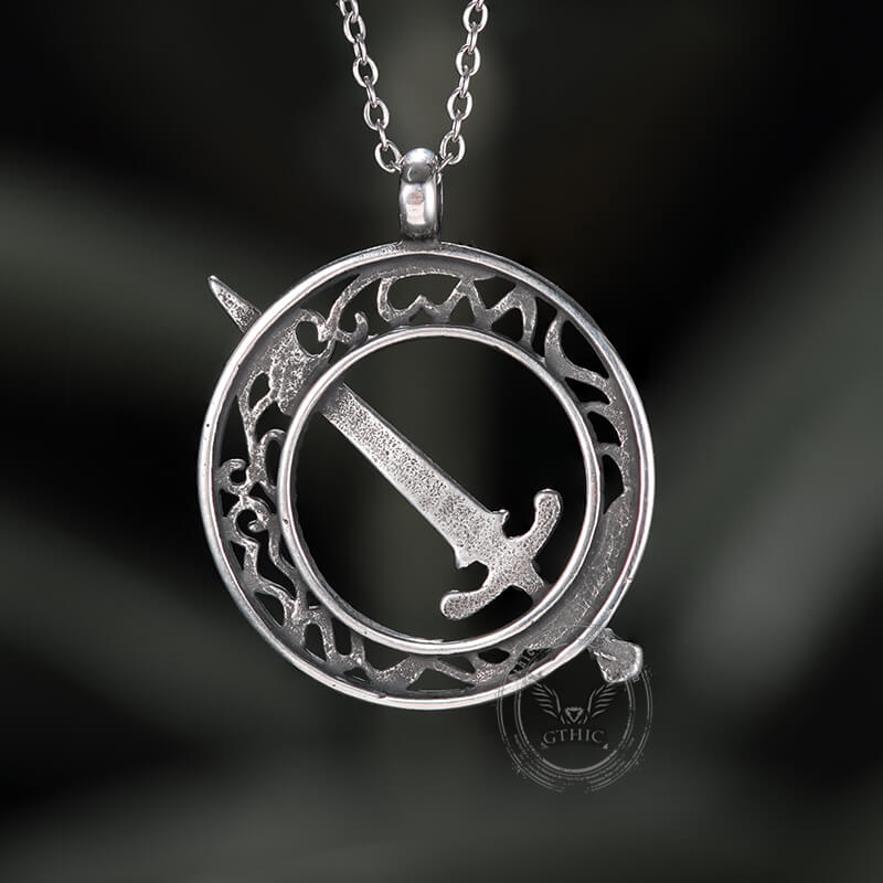 Blades of Darkmoon Stainless Steel Pendant