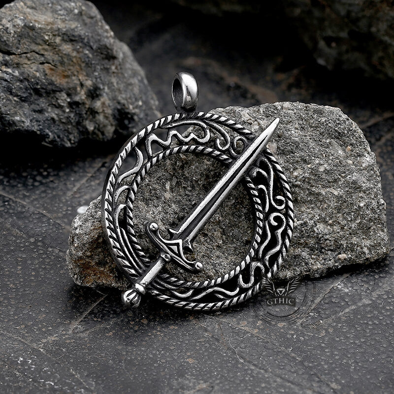 Blades of Darkmoon Stainless Steel Pendant