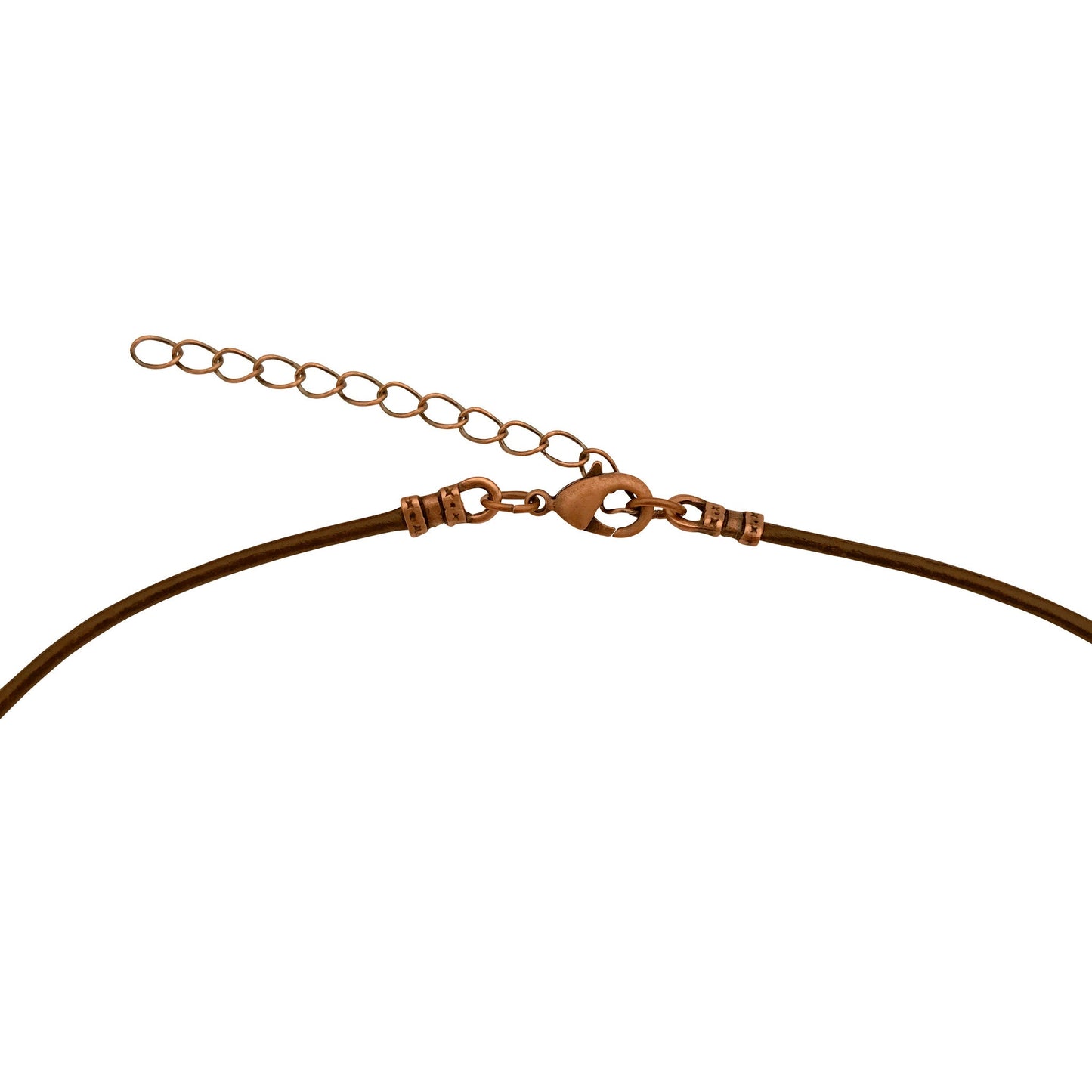 Dragonweave Celtic Heart Charm Necklace and Earring Set, Antique Copper Brown Leather Choker and Leverback Earrings