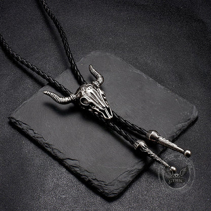 Bull Head Alloy Western Cowboy Bolo Tie