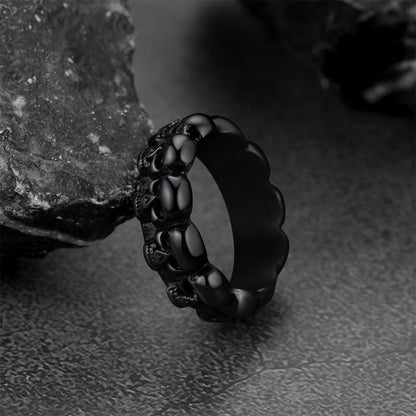 Gothic Punk Skull Ring for Stainless Steel