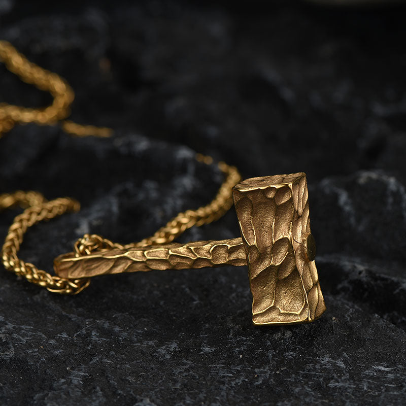Viking Mjolnir Thor's Hammer Necklace for