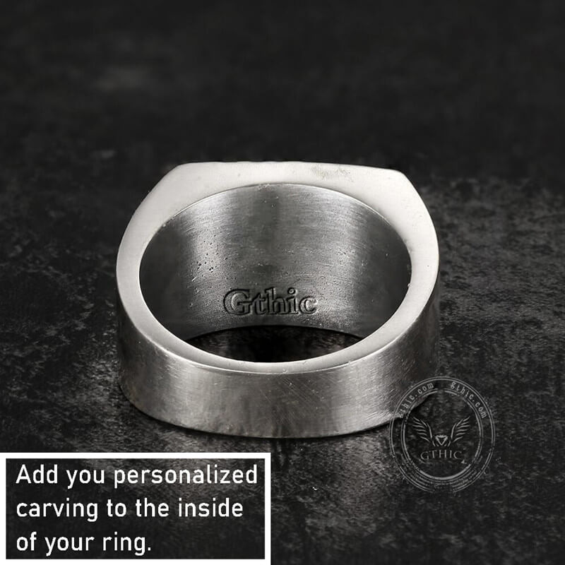 Scrolls Phoenix Sterling Silver Ring