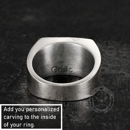 1936 Pirate Skull Sailboat Eagle Sterling Silver Ring