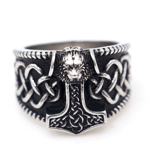 Celtic Thor's Hammer Nordic Ring / Stainless Steel Amulet Jewellery