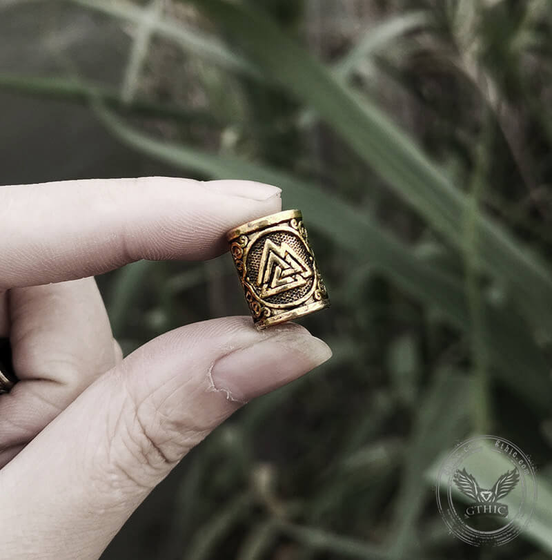 Celtic Knot Valknut Alloy Viking Beard Bead