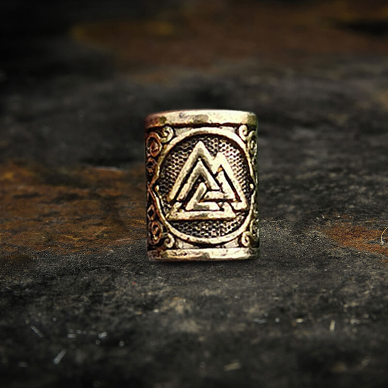 Celtic Knot Valknut Alloy Viking Beard Bead