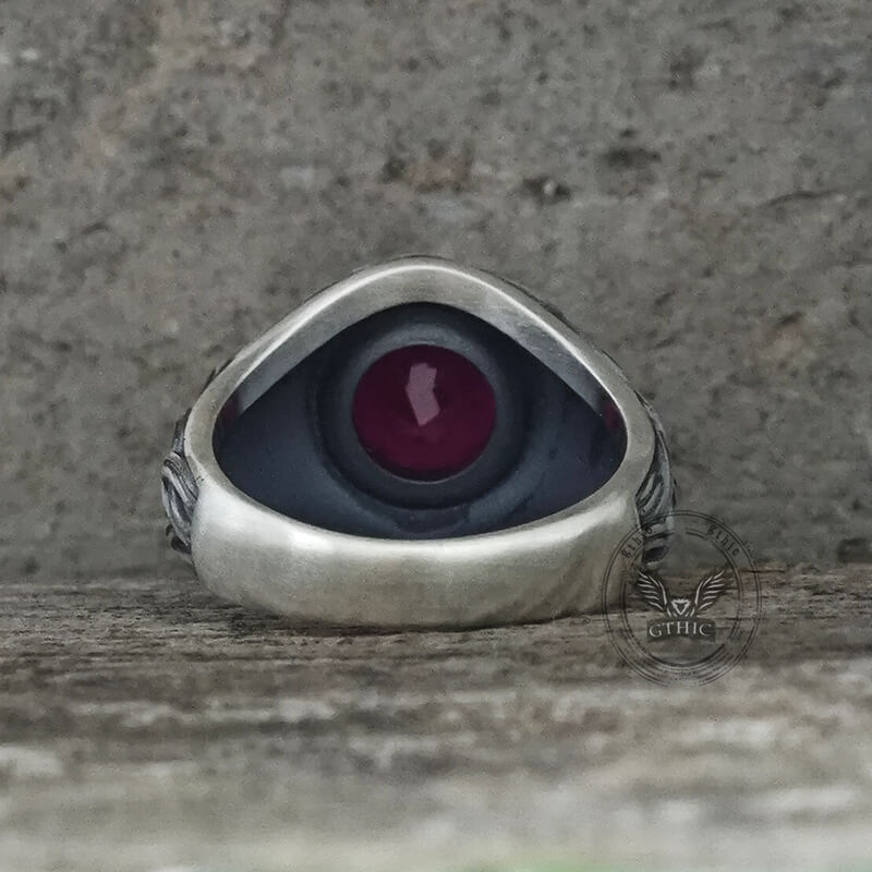 Celtic Knot Viking Rune Zircon Sterling Silver Ring