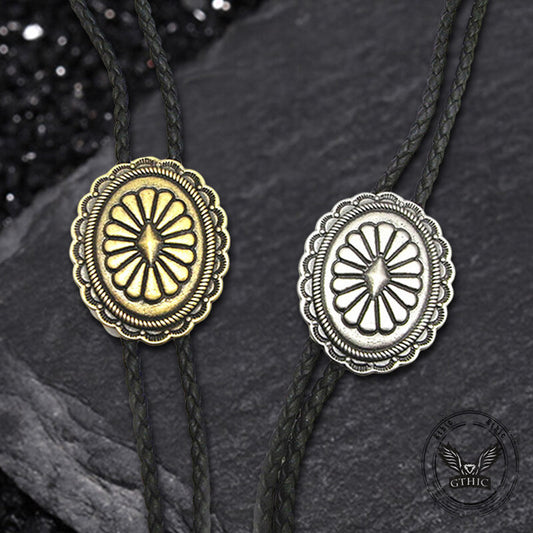 Celtic Pattern Western Cowboy Alloy Bolo Tie