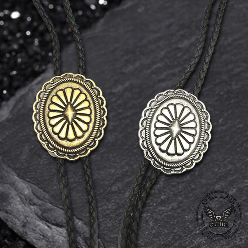 Celtic Pattern Western Cowboy Alloy Bolo Tie