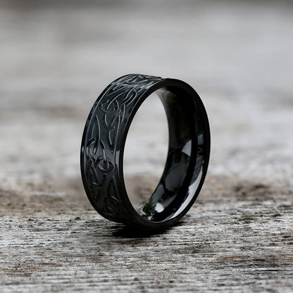 Celtic Triquetra Knot Stainless Steel Viking Ring