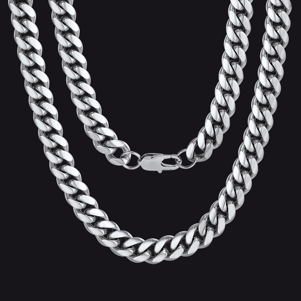 Thick Miami Cuban Curb Link Chain Necklace for