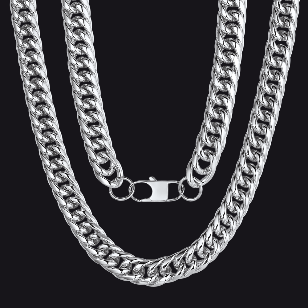 Thick Miami Cuban Curb Link Chain Necklace for