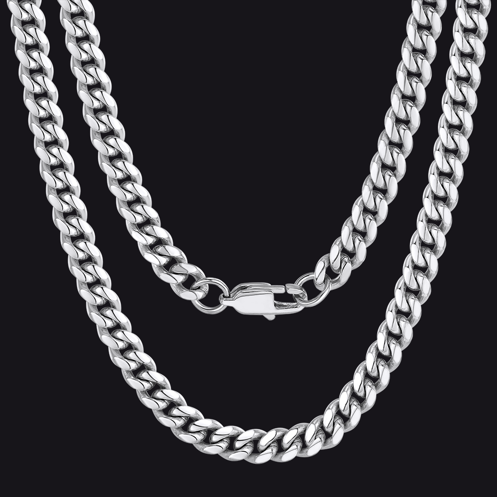 Thick Miami Cuban Curb Link Chain Necklace for