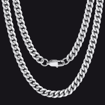 Thick Miami Cuban Curb Link Chain Necklace for