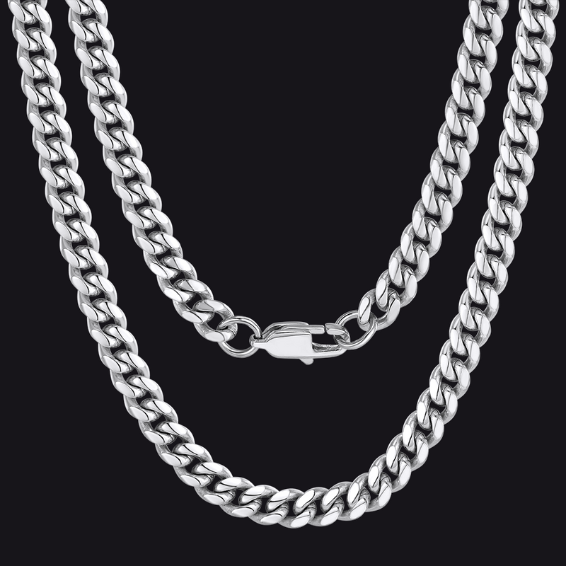 Thick Miami Cuban Curb Link Chain Necklace for