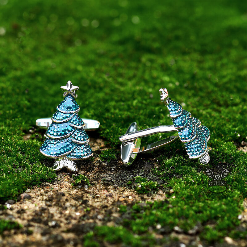 Christmas Tree Copper Cufflinks