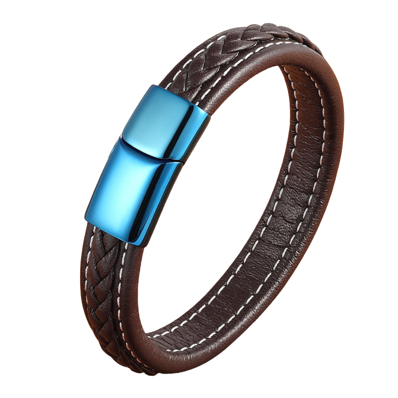 Classic Bracelets With Blue Color / Stainless Steel Simple Buckle
