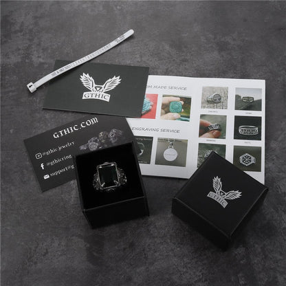 Classic Claw Stainless Steel Cz Ring