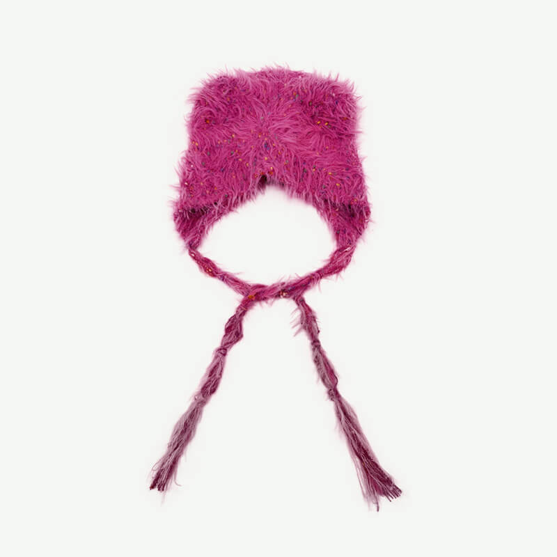 Colorful Dots Knitted Wool-blend Beanie Hat