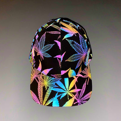 Colorful Rave Polyester Reflective Cap