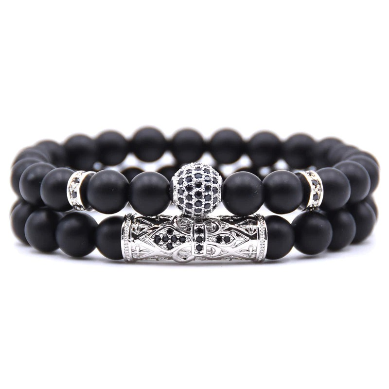 Couple Round Bracelets With Ball in Punk Style / Jewelry Pulseras