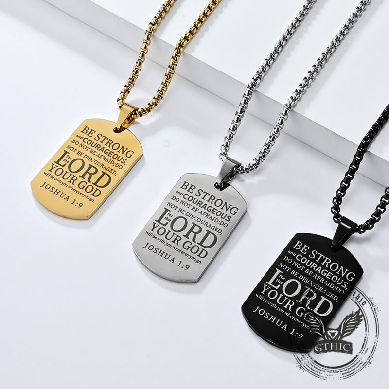 Cross American Flag Stainless Steel Military Brand Pendant