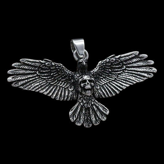 Crow Skull Head Pendant