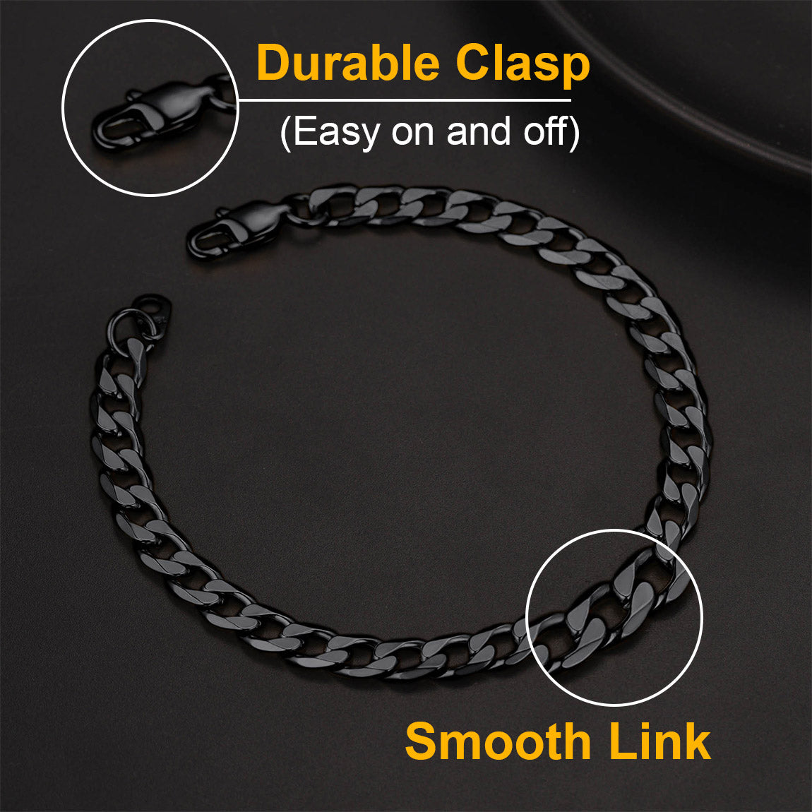 9mm Sturdy Cuban Link Chain & Bracelet Set for