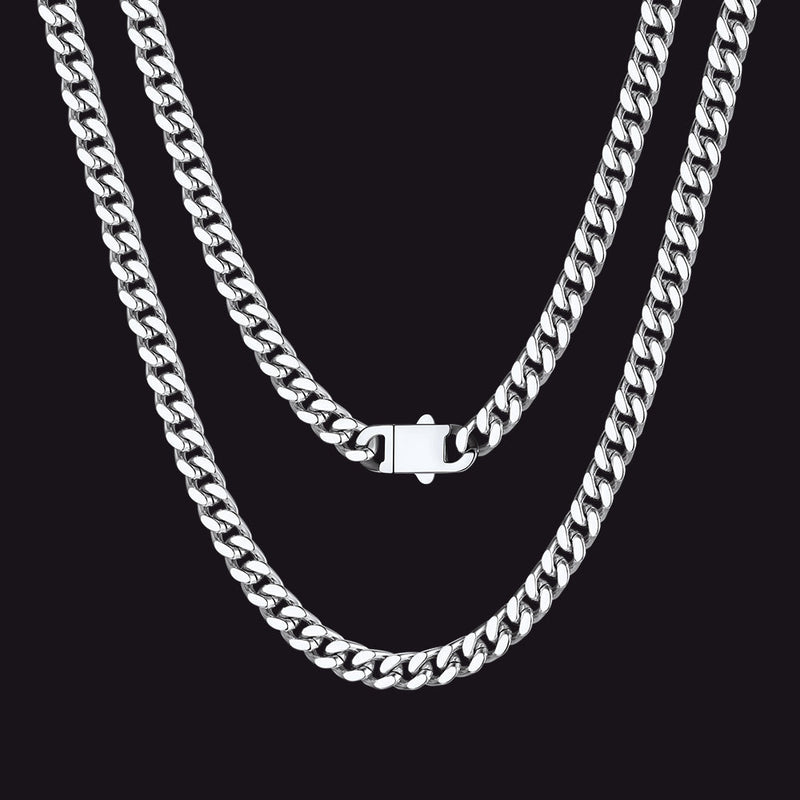 To My Man Miami Cuban Link Chain Necklace, Birthday or Anniversary Gift for Him
