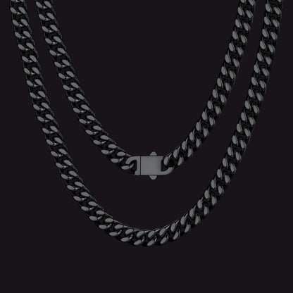 To My Man Miami Cuban Link Chain Necklace, Birthday or Anniversary Gift for Him