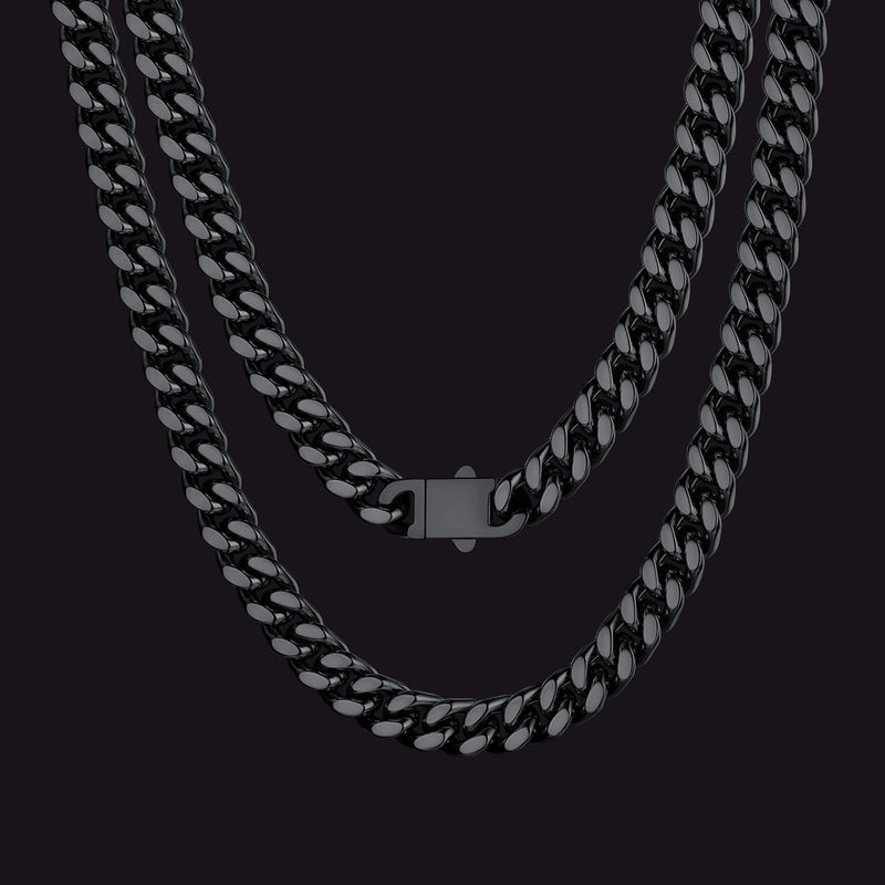 To My Man Miami Cuban Link Chain Necklace, Birthday or Anniversary Gift for Him
