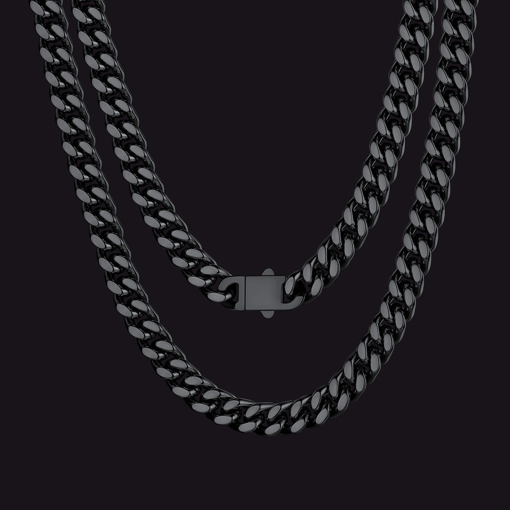 To My Man Miami Cuban Link Chain Necklace, Birthday or Anniversary Gift for Him