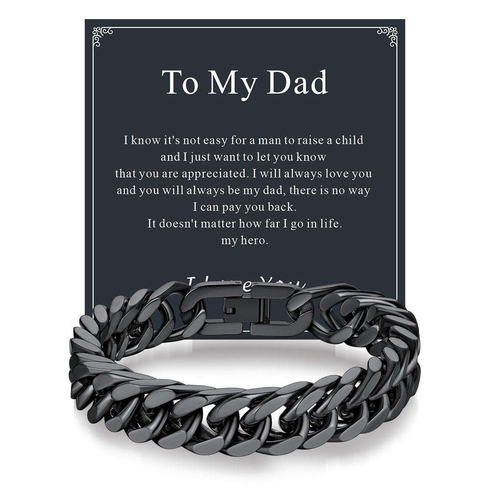 Miami Cuban Link Chain Bracelet for in Stainless Steel
