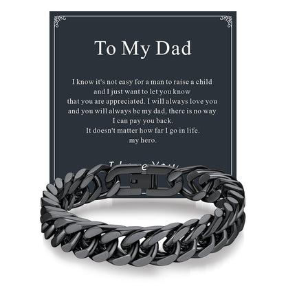Miami Cuban Link Chain Bracelet for in Stainless Steel