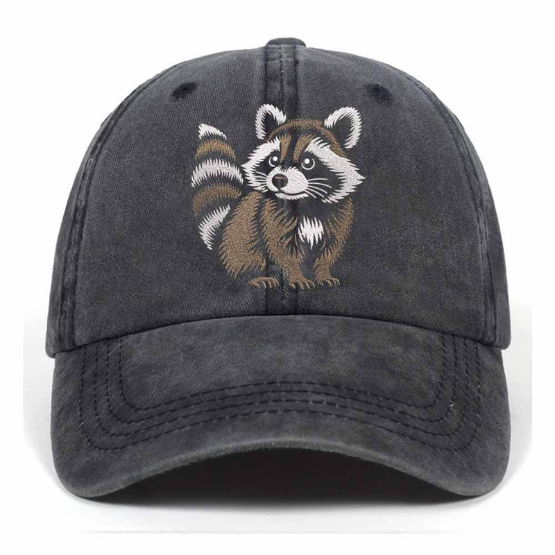 Little Raccoon Washed Baseball Cap