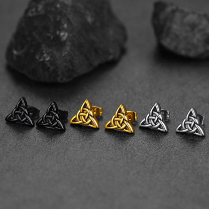 Celtic Knot Stud Earrings for