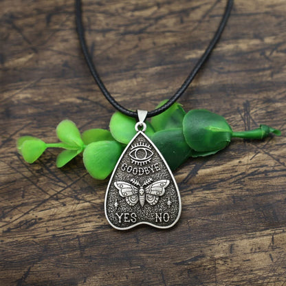 Ouija Yes No Moth Necklace