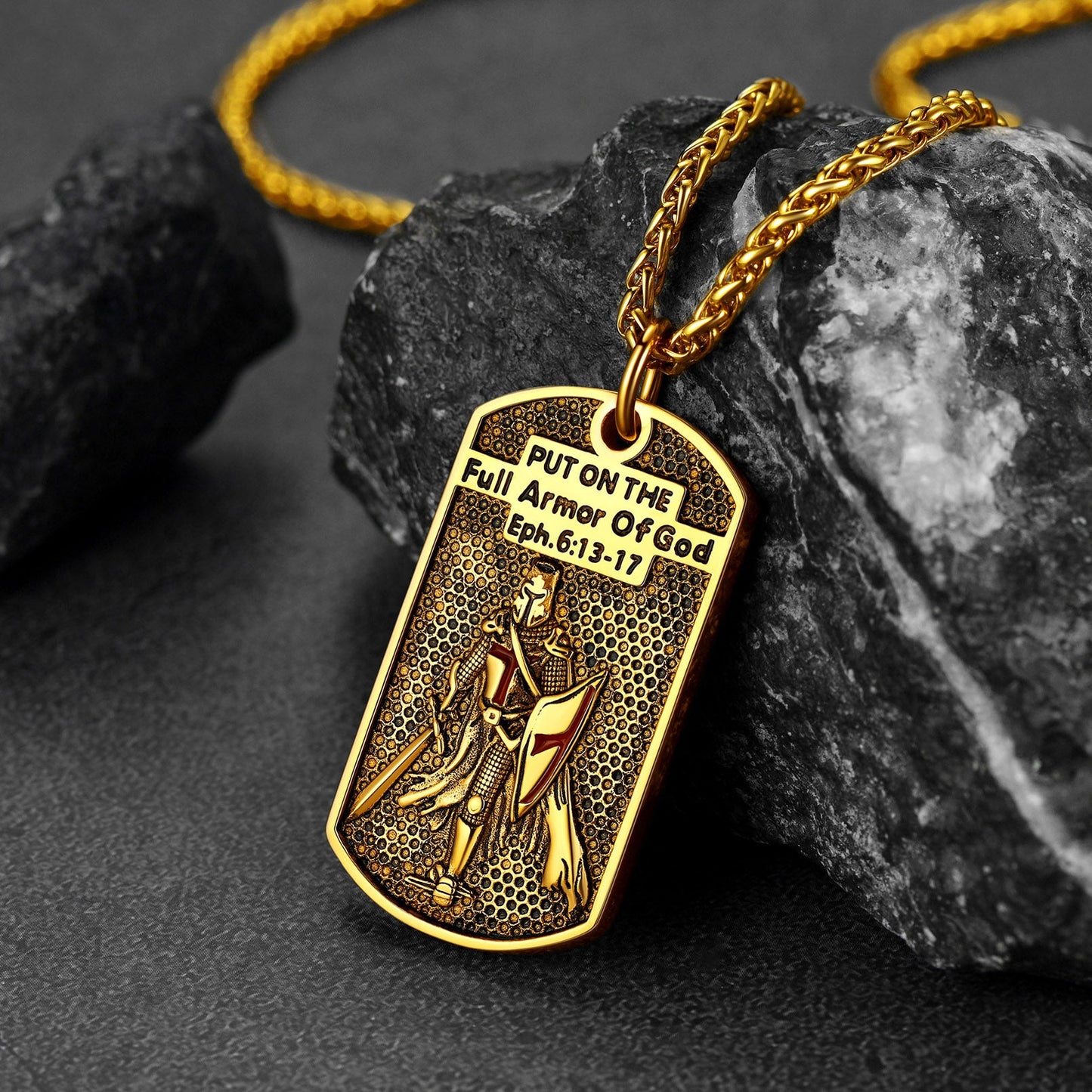 Knights Templar Dog Tag Necklace