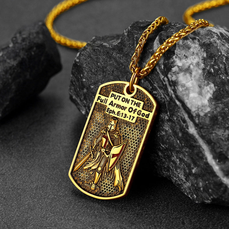 Knights Templar Dog Tag Necklace