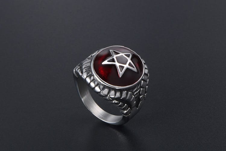 Witch's Elemental Pentacle Ring