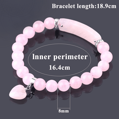 Love Pendant Crystal Bracelet