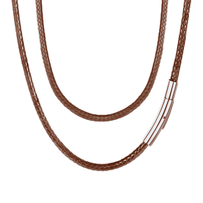 Braided Leather Cord Chain Wax Rope Necklace for 2mm/3mm