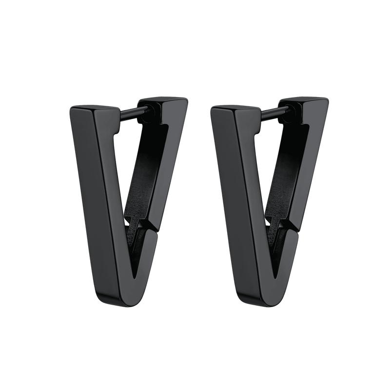 Classic Triangle Huggie Hoop Earrings for
