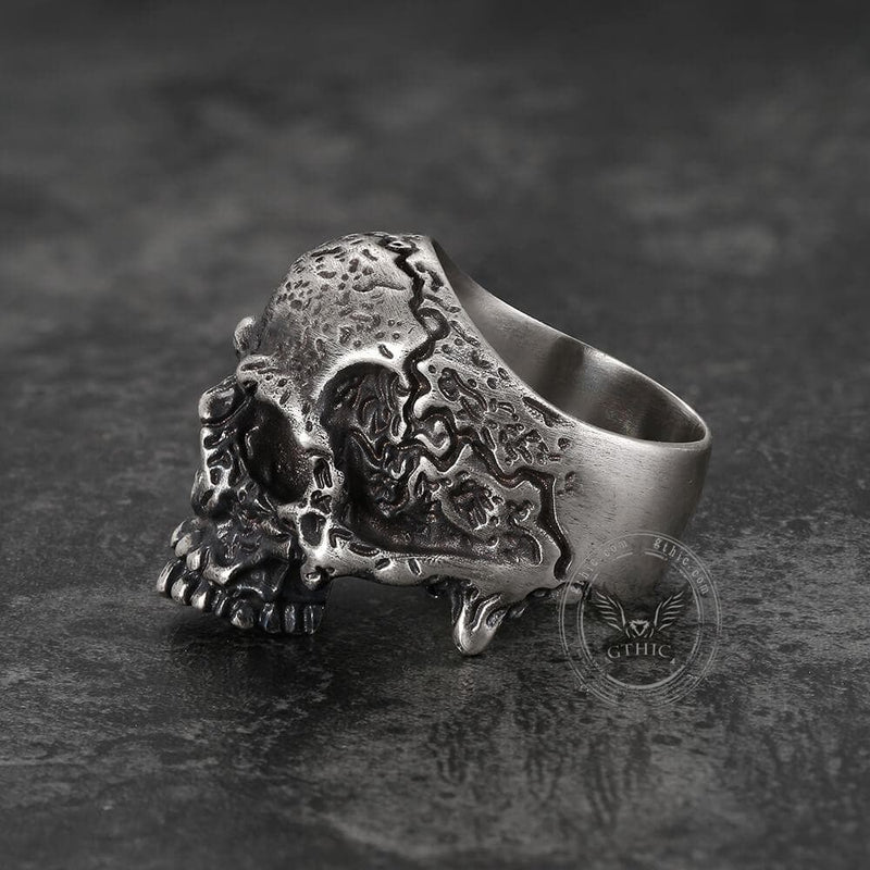 Dark Pioneer Sterling Silver Skull Ring