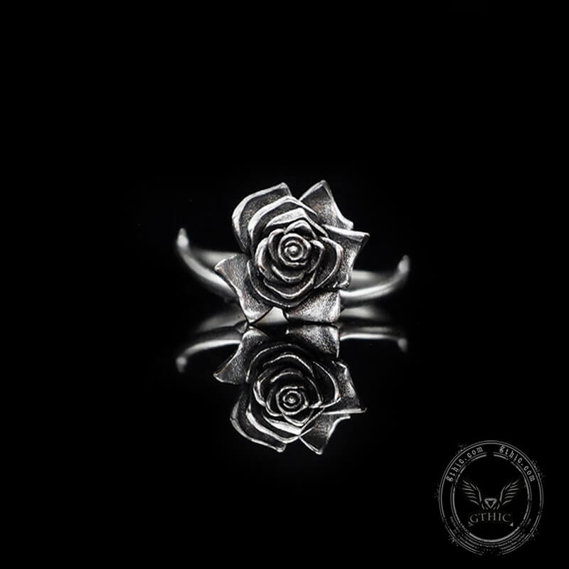 Dark Rose Sterling Silver Ring